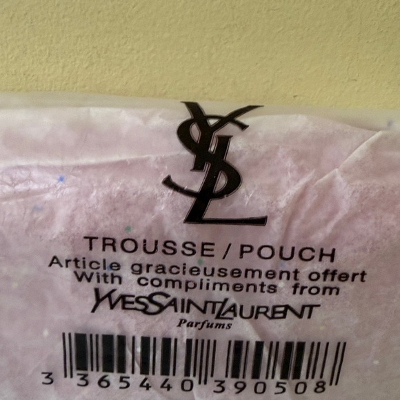 GWP Item | Yves Saint Laurent Nylon Fuchsia Wristlet Cosmetic Clutch Makeup bag - Picture 10 of 10